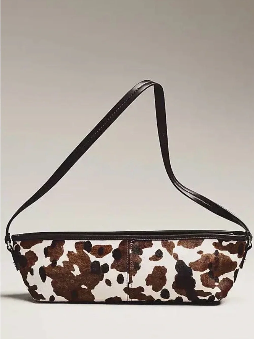 Dolce Vita Brown and White Spot Shoulder Bag